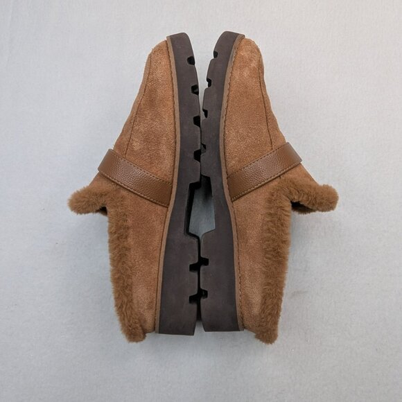 Vionic Women's Kailen‎ Faux Fur Tan Brown Sherpa Mules Slip-On Size 6.5 - Picture 6 of 10